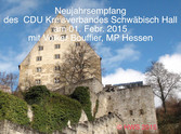 Neujahrsempfang des CDU Kreis- und Stadtverbandes Schwäbisch Hall